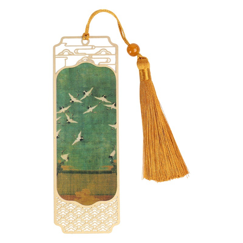 Chinese Style Metal Bookmark Thousands of Miles Hollow Souvenirs Student Gifts Graduation Brass Bookmark Custom Engraving