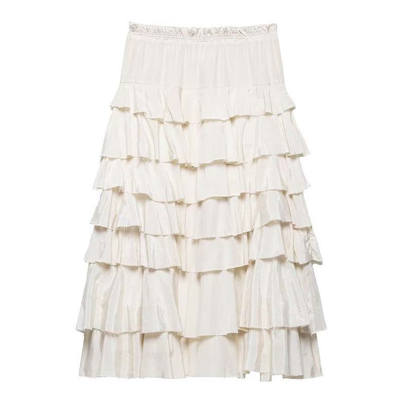 Saw Aliexpress Independent Site New Women's Design Niche Versatile Slimming Look Casual Skirt 3118209