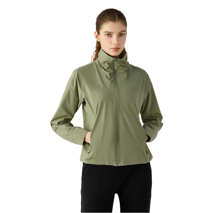 Autumn and Winter New Outdoor Sports Charge Clothes Women's Windproof Waterproof Warm Slim Fit fleece-lined Single Layer Jacket DAW010