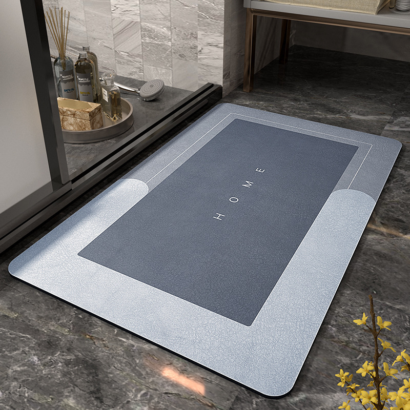 Cross-border Bathroom Floor Mat Absorbent Dirt-resistant Diatom Mud Floor Mat Household Toilet Door Anti-slip Mat
