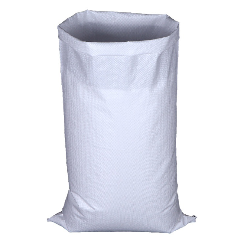 White Woven Bag Custom Thickened Extra Large Logistics Express Transfer Packing Rice Flour Feed Moving Snakeskin Bag