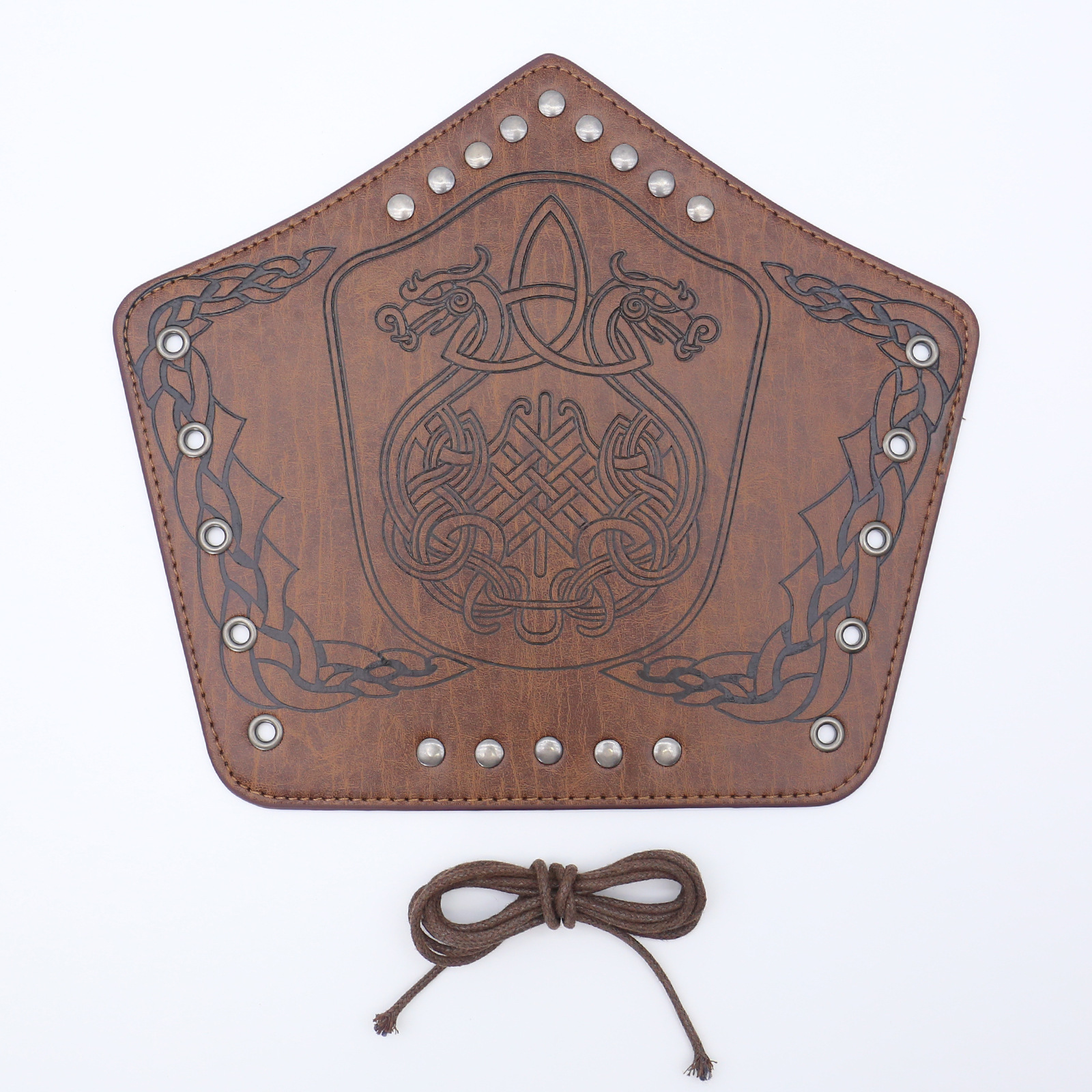 Picture of Cross-border Medieval Men's Leather Bracer Retro Punk Hand Guard Carnival cosplay Costume Accessories Arm Guard