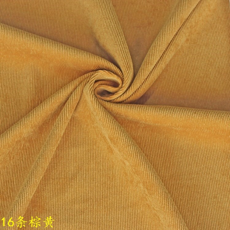Corduroy Fabric Manufacturer Ready-Made Toy Earmuffs Autumn and Winter Clothing Multi-Color Optional Brown and Yellow 16 Corduroy Fabrics