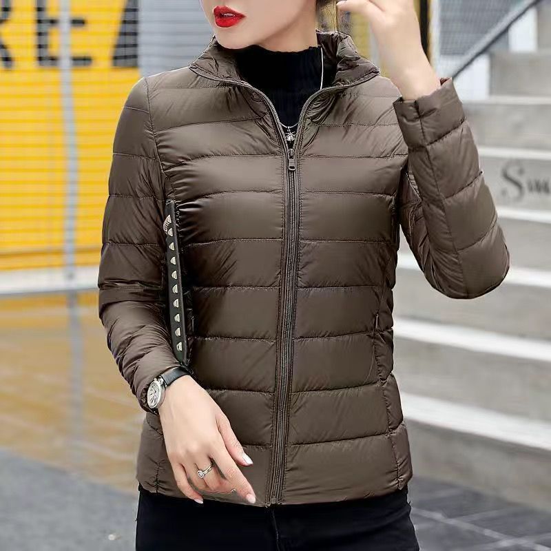 Picture of New Hooded Down Cotton-padded Jacket Women's Short plus size Thickened Warm Clothes Korean Style Simple Casual Fashionable Lightweight Jacket