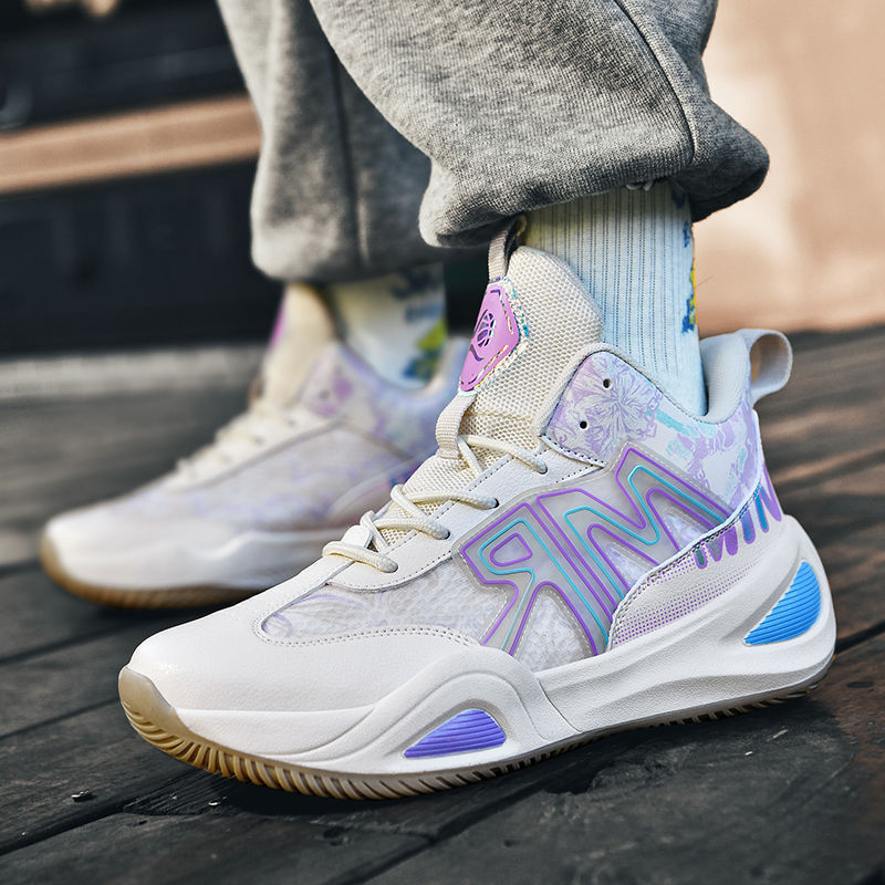 Can be distributed on behalf of the basketball shoes in the big children's sports practical basketball shoes high-top teenagers new cross-border running shoes plus size