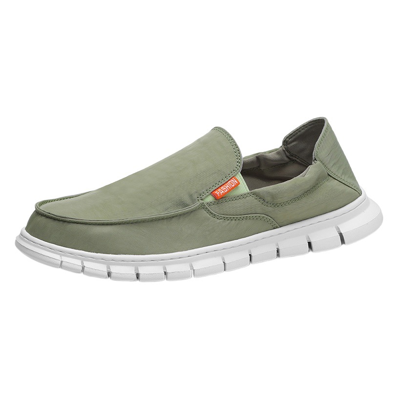Summer Foreign Trade Large Size Loafers Men's Canvas Casual Shoes Amazon Men's Cross-border Slip-on Driving Lazy Shoes