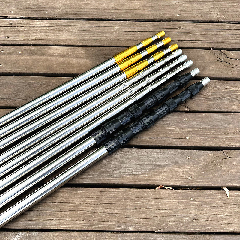 Picture of Thickened stainless steel copy net rod telescopic copy net harpoon fishing net telescopic rod plus set of embossed copy net rod manufacturers