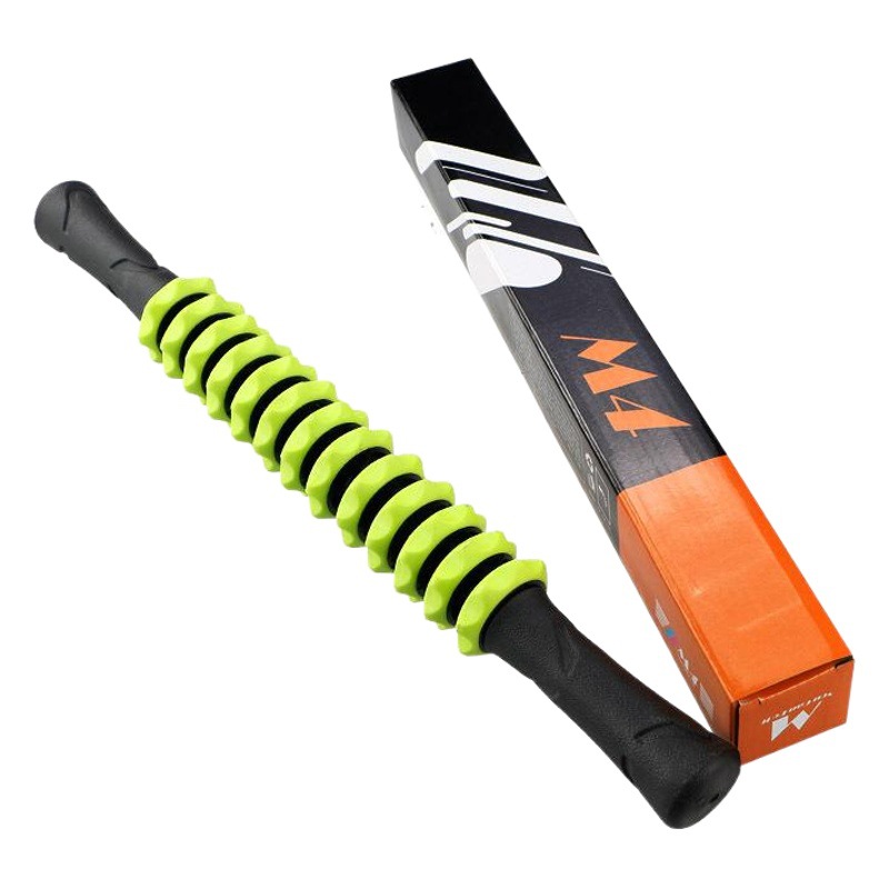Gear Muscle Massage Stick with Pointed Teeth and Rubberized Fitness Relaxation Exercise Roller Yoga Stick Massage Fascia Stick Massage Stick