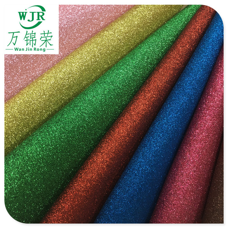 Stretch Fine Sand Glitter PU Leather Material Markham Bag Handbag Mobile Phone Case Furniture Leather Fabric