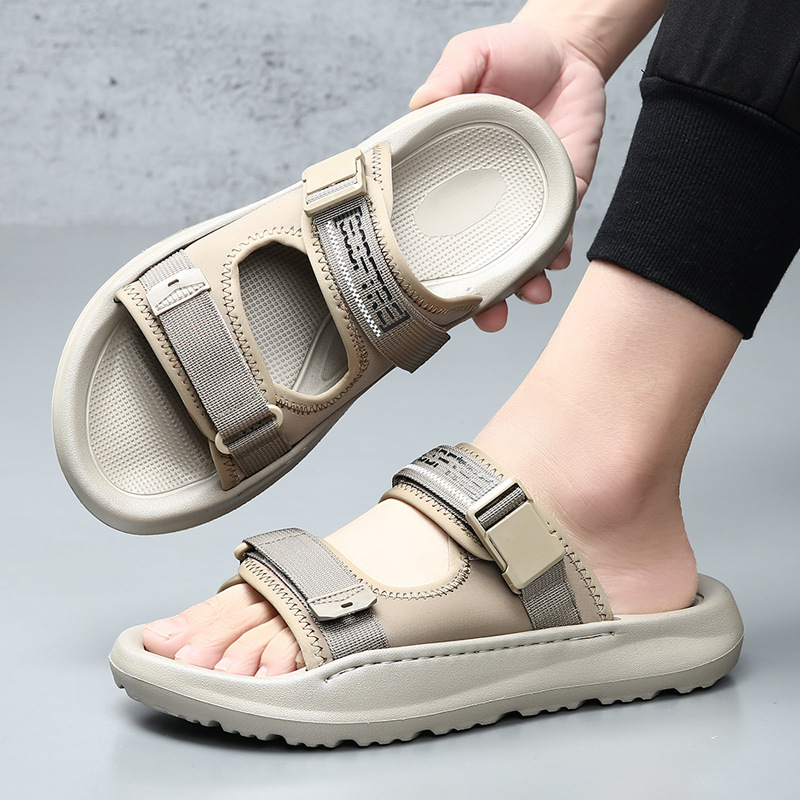 Sandals Men's Driving Summer New Outfit Non-slip Odor Deodorant Sandals Men's Fashionable Eva Beach Dual-purpose Men's Slippers