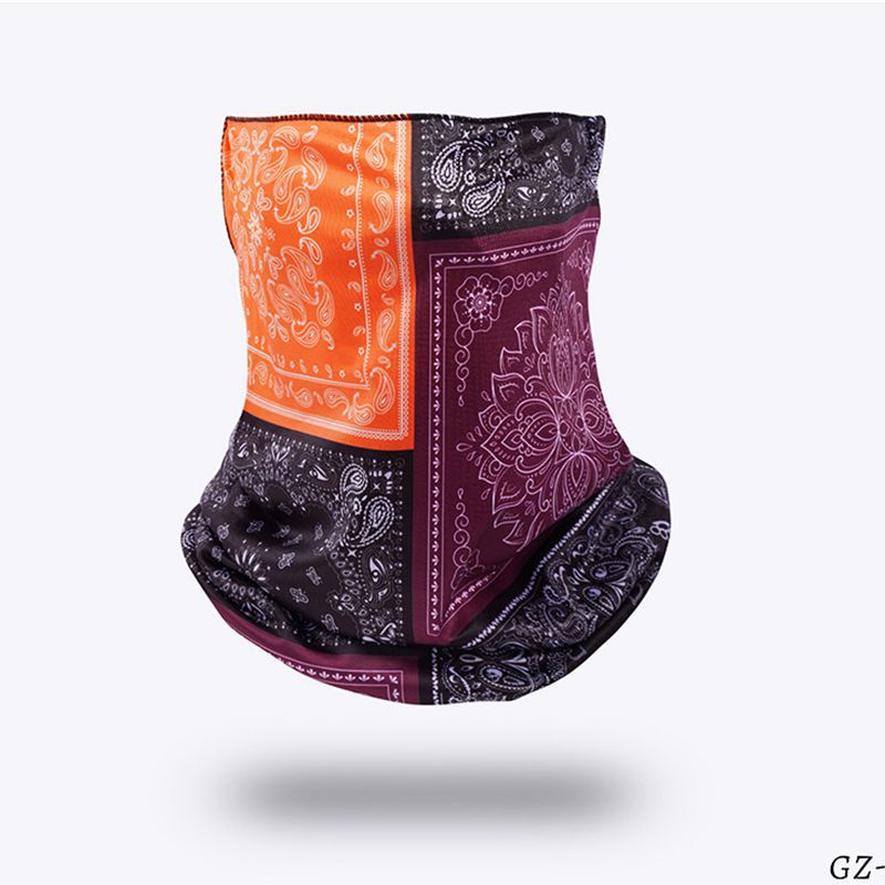 Picture of Ice Silk Ear Hanging Mask Triangle Towel Neck Set Mesh Sunscreen Outdoor Riding Fishing Windproof Scarf Men's and Women's Face Towel Summer