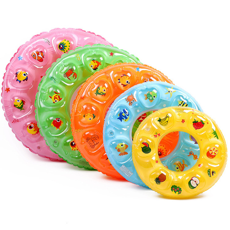 Picture of Factory hot-selling inflatable swimming ring swimming ring thickened adult floating ring letter Bai shell swimming ring