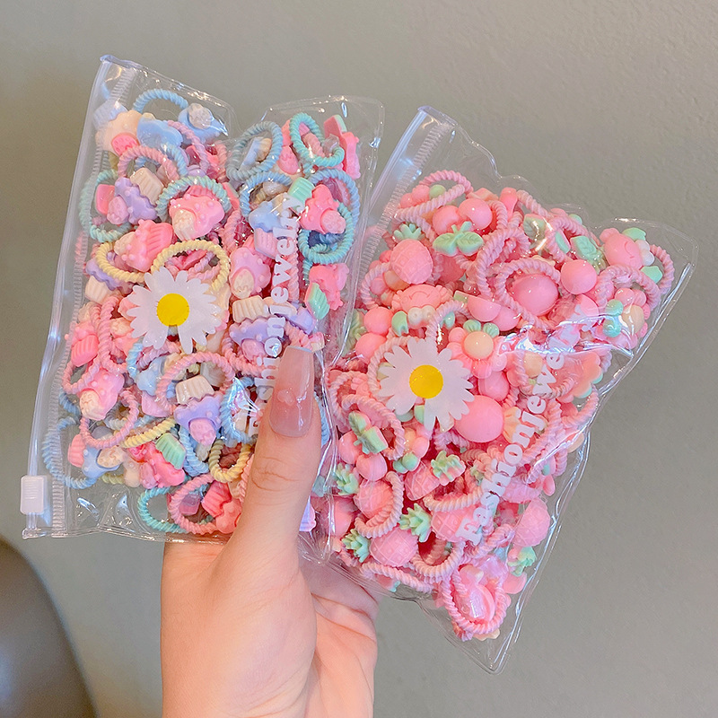 Picture of Children's rubber band does not hurt hair, good elasticity, Girl's rubber band, baby's hair rope, small size tie hair, hair ring, hair accessories