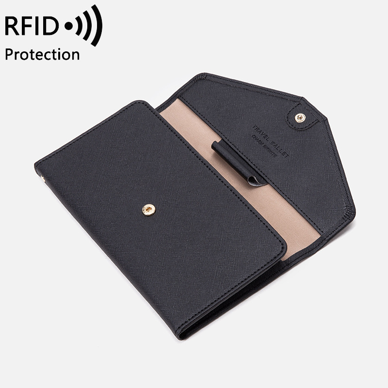 Picture of Cross-Border Passport Bag for Women 2023 New Rfid Multi-Functional Ticket Document Bag for Men and Women Overseas Travel Passport Holder