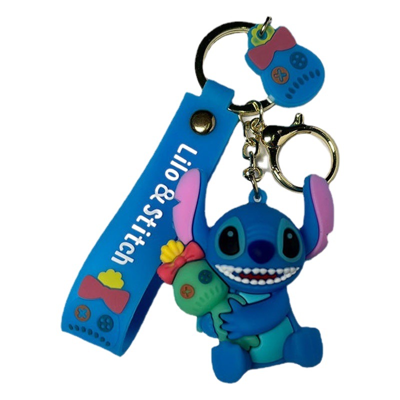 Cute Stilwell Soft Rubber Keychain Creative Cartoon Car Key Ring Hanging Ornaments Bag Key Chain Pendant Spot