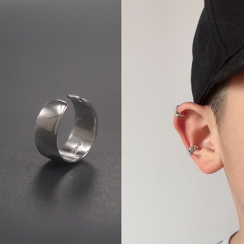 2022 Ear Clip Earrings Men's Trend No Ear Holes Hip Hop Cold Wind Advanced Sense No Ear Holes False Earrings Single