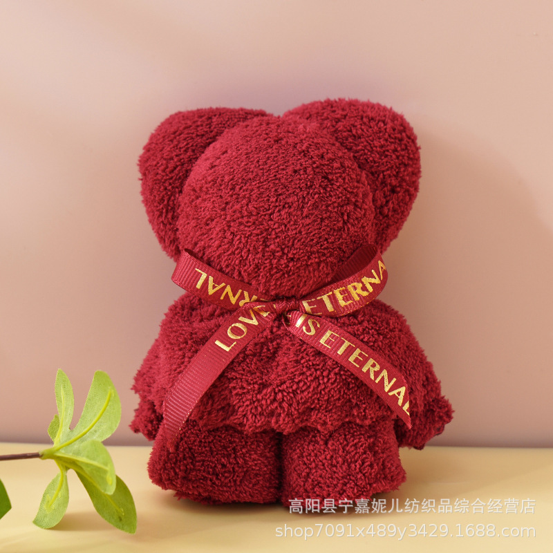 Picture of Bear Towel Hand Gift Wedding Candy Wedding Shop Birthday Wedding Ceremony Teacher's Day Mid-Autumn Festival Hand Gift Towel