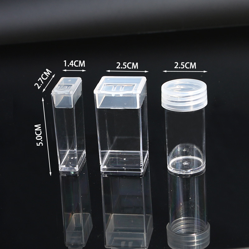 Picture of Diamond Painting Generous Bottle Storage Box Rice Beads Boxed Diamond Box DIY Nail Art Storage Box Acrylic Small Square Box