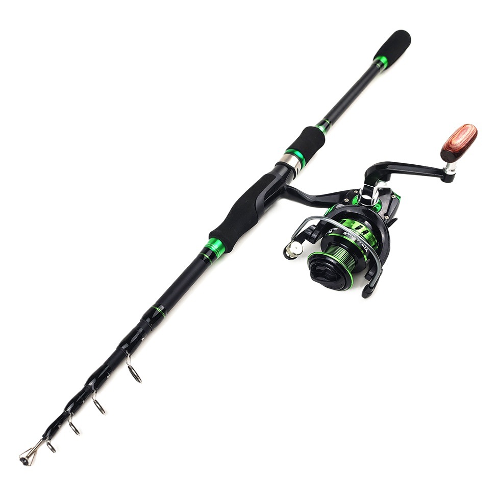 1.8-2.7m Rod wheel suit fishing rod suit telescopic Luya rod with bag full set cross-border hot sale