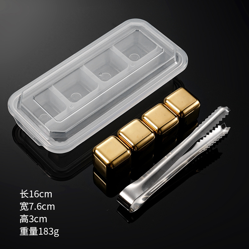 Picture of Cross-Border Stainless Steel Ice Cubes 304 Steel Ice Cubes Red Wine Beer Beverage Iced Metal Ice Cubes High Quality Ice Tartar