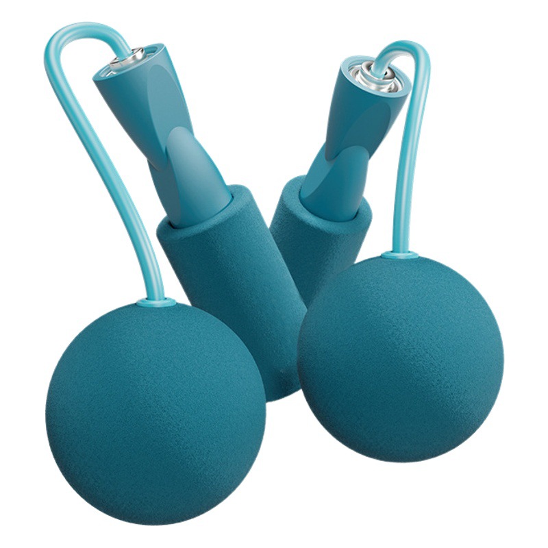 Ready-Made Skipping Rope for Adults Dual-Purpose Weight-Bearing Bearing Cordless Indoor Sports Silent Big Ball Skipping Rope Fitness Equipment