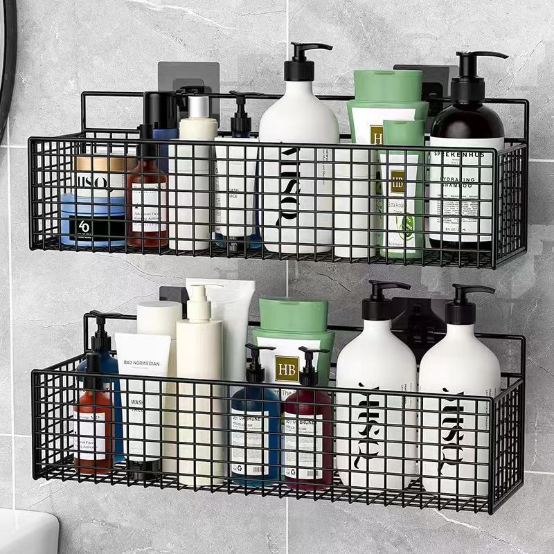 Picture of Bathroom Storage Rack punch-free wall-mounted toilet bath toilet washstand wall-mounted storage rack