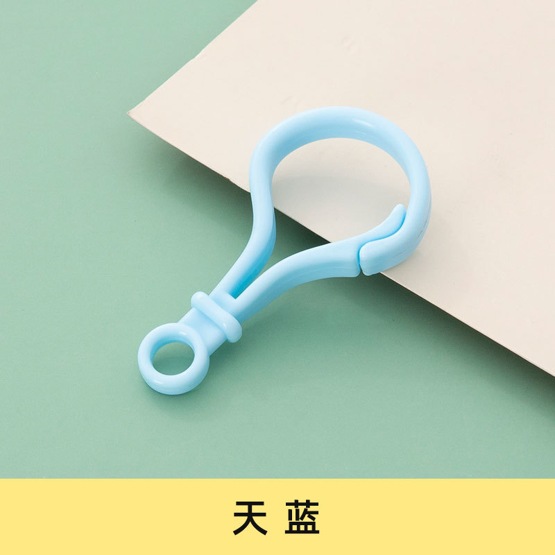 Picture of diy jewelry accessories color bulb button doll key chain plastic lobster buckle bag buckle acrylic hook buckle