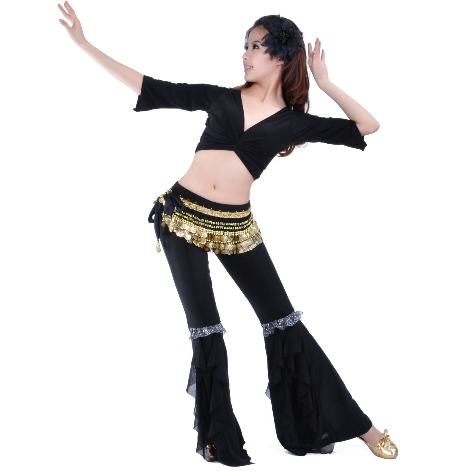 Picture of Dynamic suit, belly dance practice, belly dance sports suit, belly dance practice clothing suit wholesale
