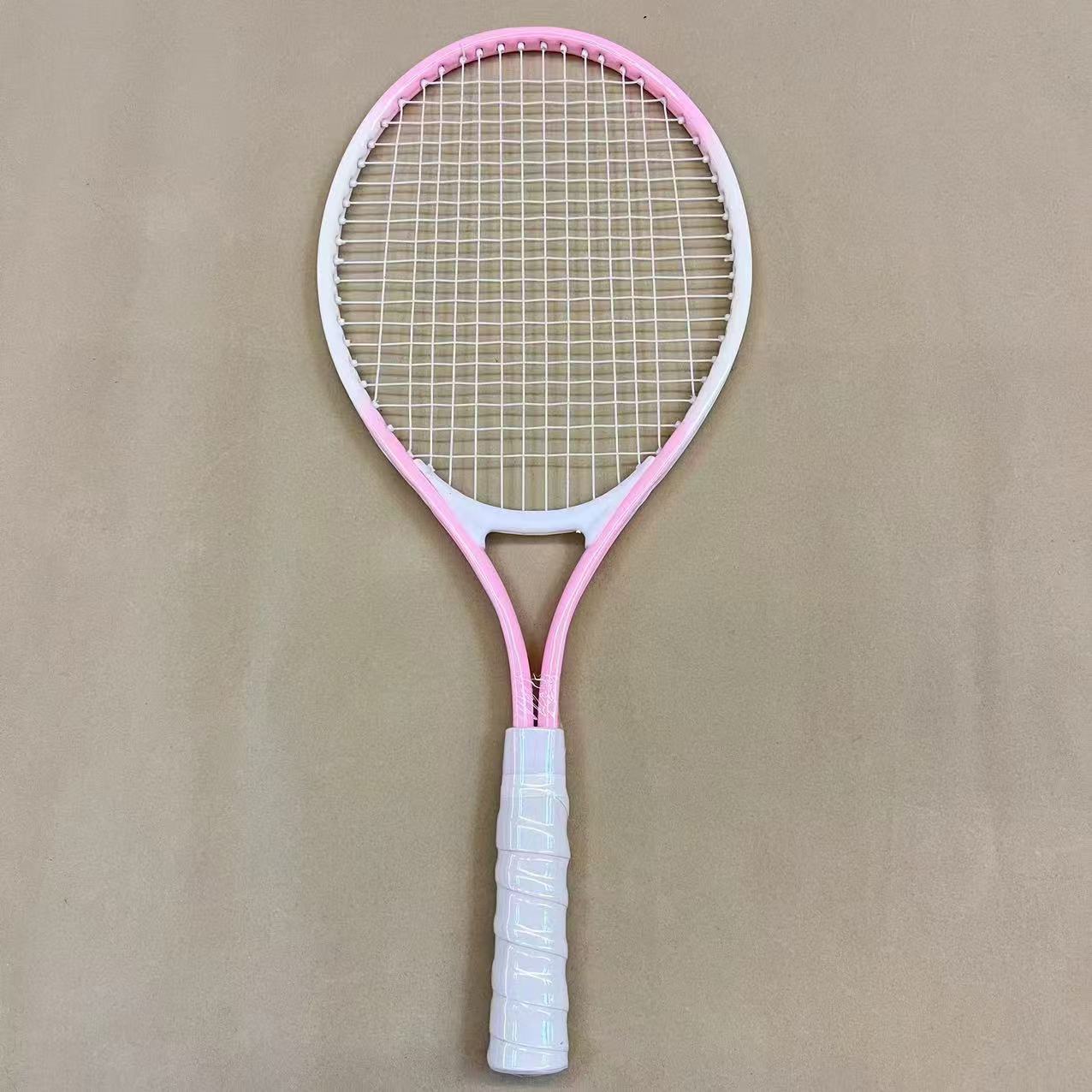Picture of Tennis trainer single player with line rebound racket one person practice beginner artifact fixed adult children suit