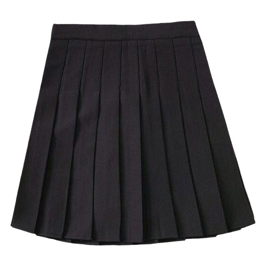 Deep Khakis Pleated Skirt Women's Skirt Short Skirt Spring Autumn Winter 2023 New High Waist Slimming Jk Woolen A- Line Skirt