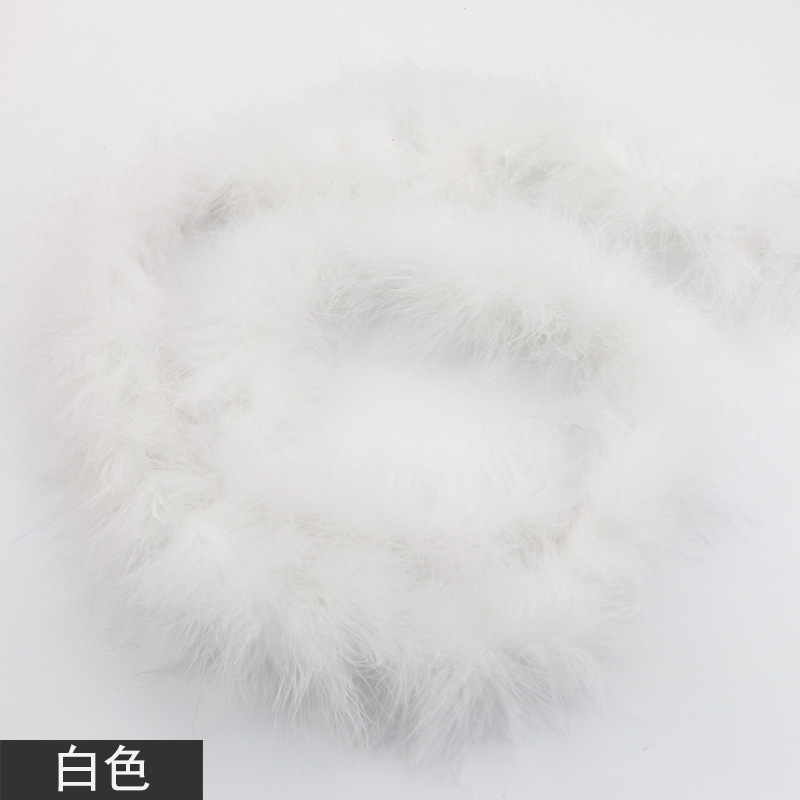 Picture of Tops wholesale Turkey plush plush feather diy1 2 M 16G performance stage decoration feather strip