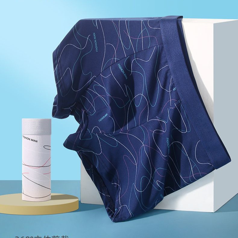 Cross-border 4-piece underwear men's men's shorts teenagers breathable plus size boxer loose boxer briefs