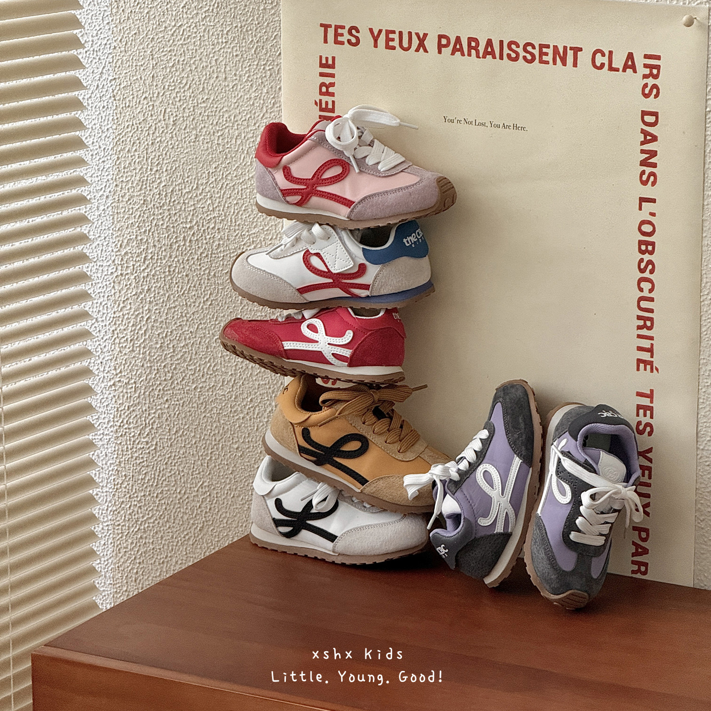 Xshx Madrid｜Boys and Girls Autumn Retro Functional Sports Casual Shoes, Toddler Shoes, Parent-Child Shoes, Large Size