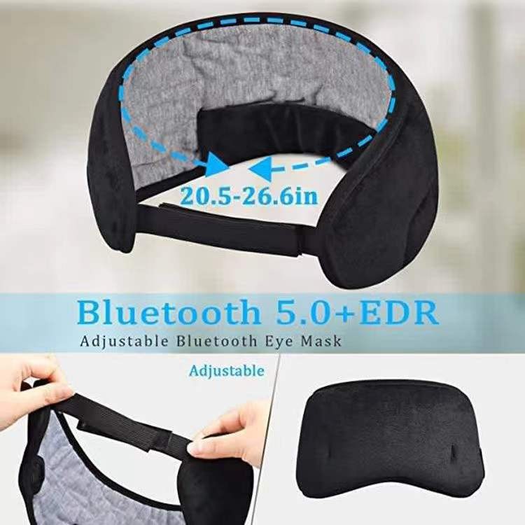 Picture of Cross-border 3D Bluetooth eye mask headset smart wireless music call ear mask breathable sleep artifact shading eye mask
