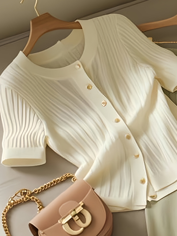 2024 New Style Elegant Wear a Set of Slimming Age-reducing Fashionable Salt Light Mature Casual Two-piece Suit Women's Summer