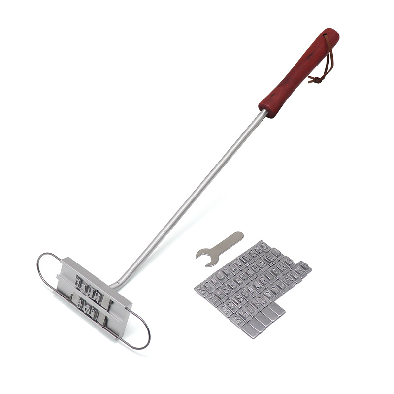 Picture of Wholesale English Alphabet Fire Marking Long Handle Barbecue Barbecue Marking Household bbq Barbecue Tool Combination