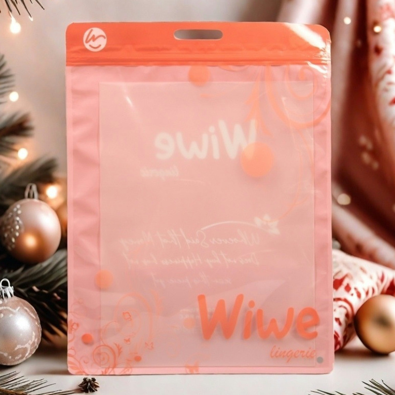 Winter Thermal Underwear Packaging Bag Pants fleece-lined Leggings Self-sealing Bag Shaping Shirt Shirt Transparent Portable