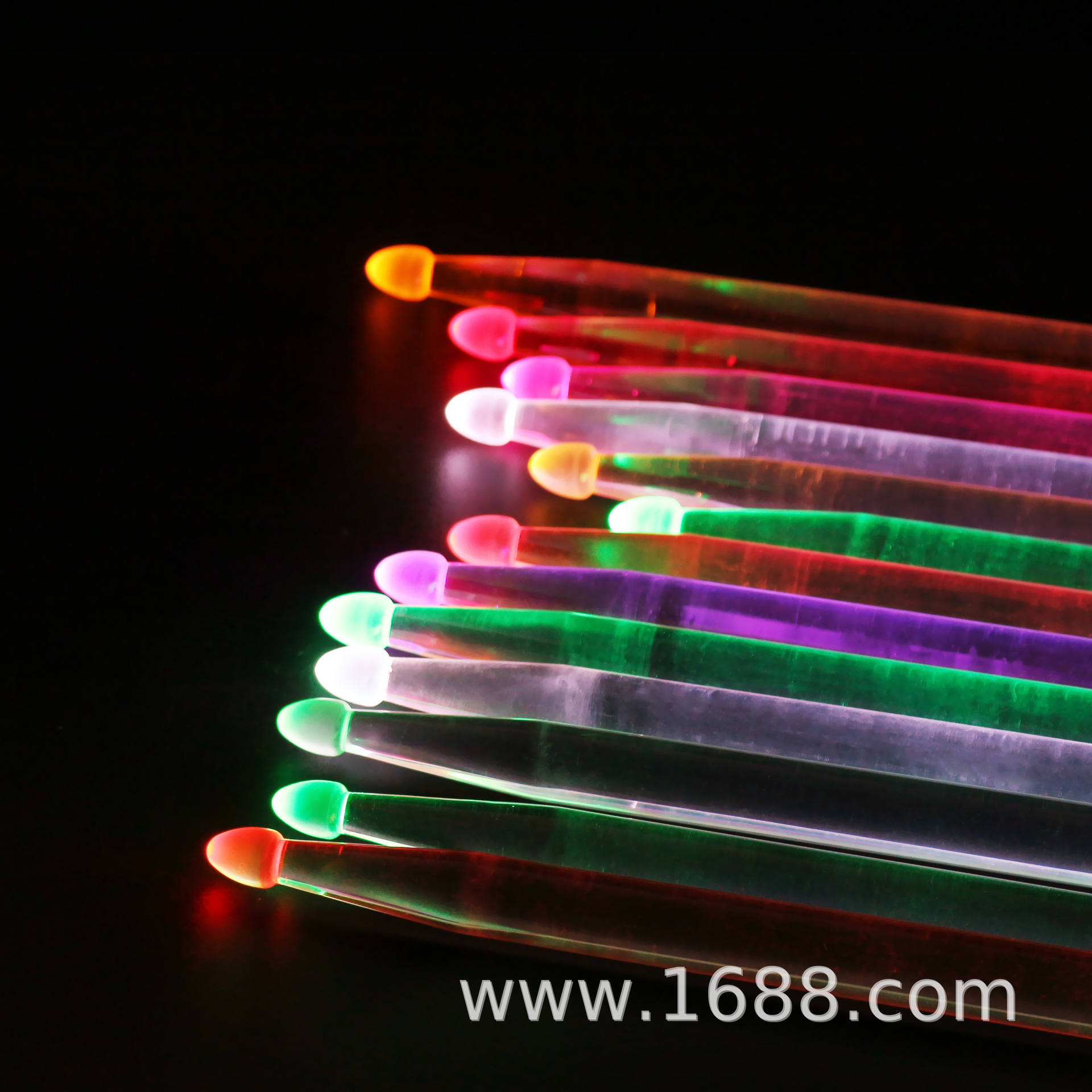 Luminous drumstick 5A drum set drumstick jazz drum hammer fluorescent stage performance acrylic luminous drumstick drum stick
