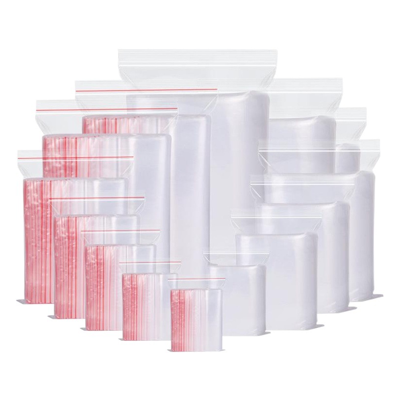Spot self-sealing bag transparent pe thick food sealed plastic bag plastic bag plastic packaging bag printing logo