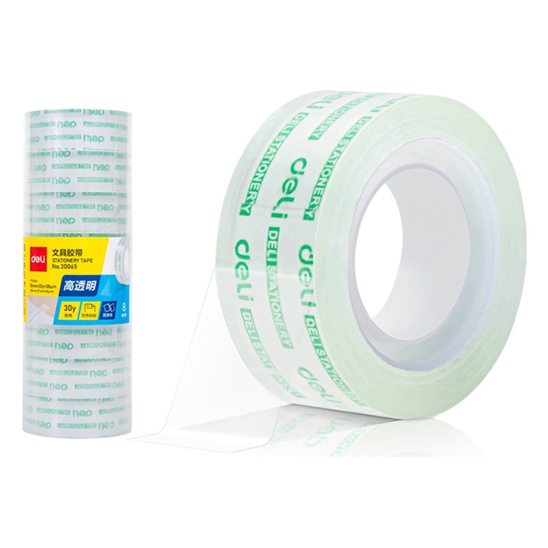 Deli 30061/30063/30065 Transparent Small Tape Students Stick Wrong 1.8cm Sealing Narrow Tape