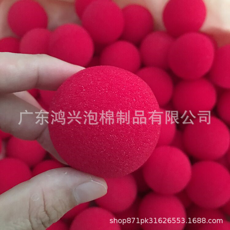 Hongxing Lightweight Eva Sponge Ball High Density Buffer Packaging Material Shore Hardness 0-60C Red and Blue