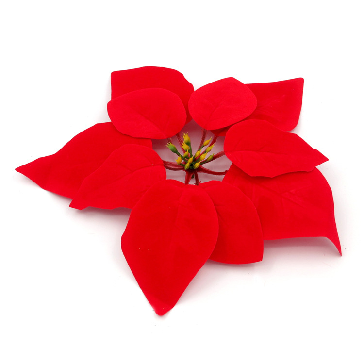 Christmas Flower A Magenta Simulation Flower Christmas Decoration Christmas Gift Christmas Tree Pendant