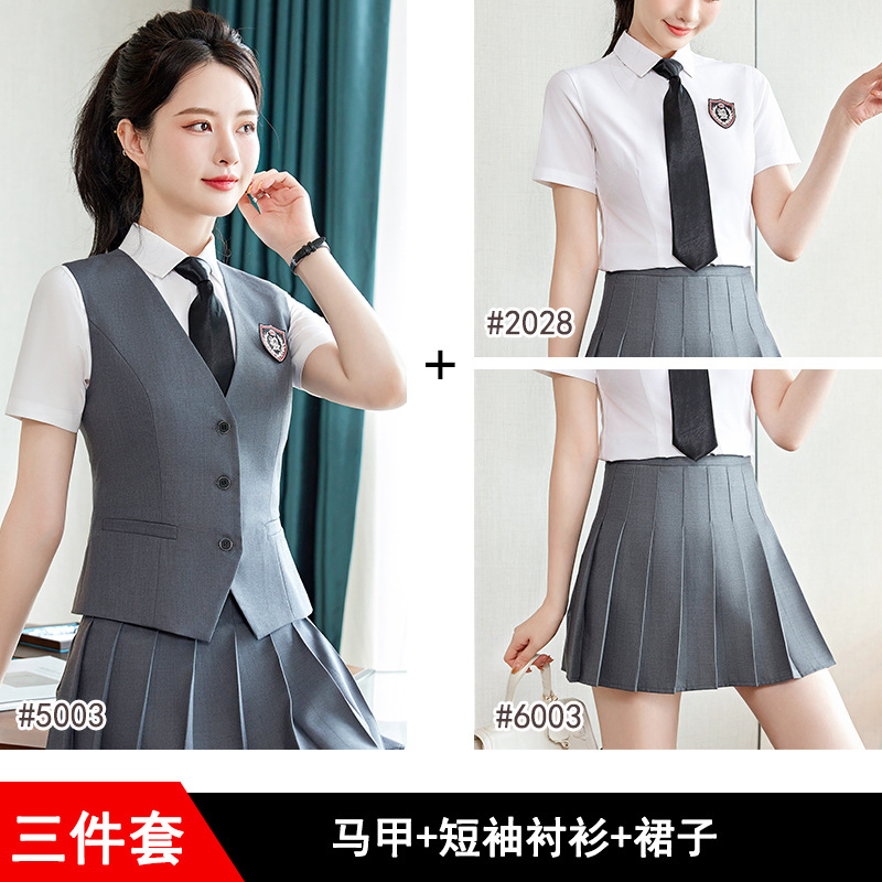 Picture of Class uniform spring and summer college style junior high school student graduation school uniform suit senior high school student graduation season chorus recitation performance costume