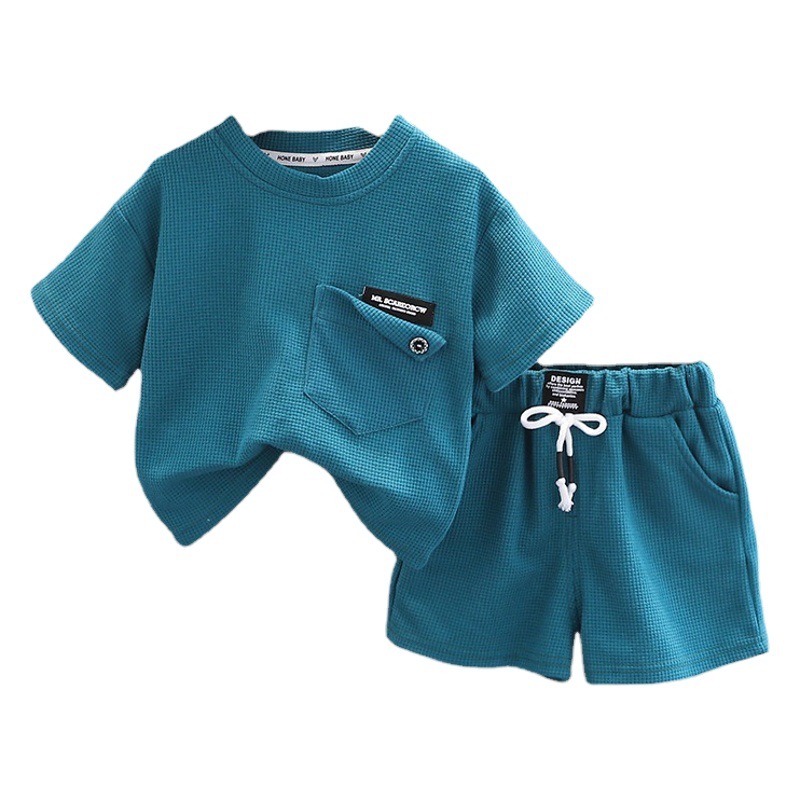 Baby summer clothes for boys suit 1-3 years old 2023 New handsome 4 Children's short sleeve baby Summer western style children's clothing