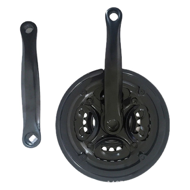Mountain bike large tooth plate tooth plate iron crank wheel plate 3 pieces 21-24 speed mountain bike accessories wholesale