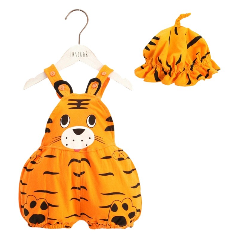 Baby Suit Summer Thin Cotton Sleeveless Shorts Sleeveless Pants for Boys and Girls 0-18 Months