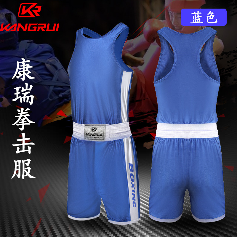 Picture of Kang Rui Boxing Suit Sanda Suit Boxing Suit suit Sanda Boxing Muay Thai Practice Suit Factory Wholesale