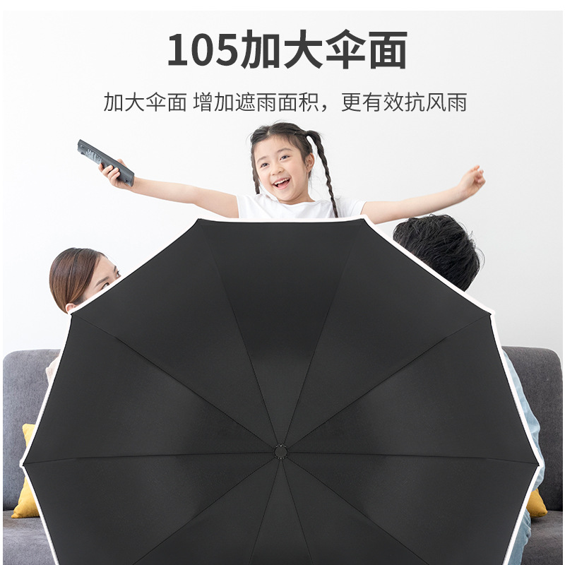 Picture of Fully Automatic Foldableing High-End Umbrella for Women, High-End, Sunny and Rainy Dual-Use Umbrella, Reverse Umbrella That Can Be Rotated with Logo