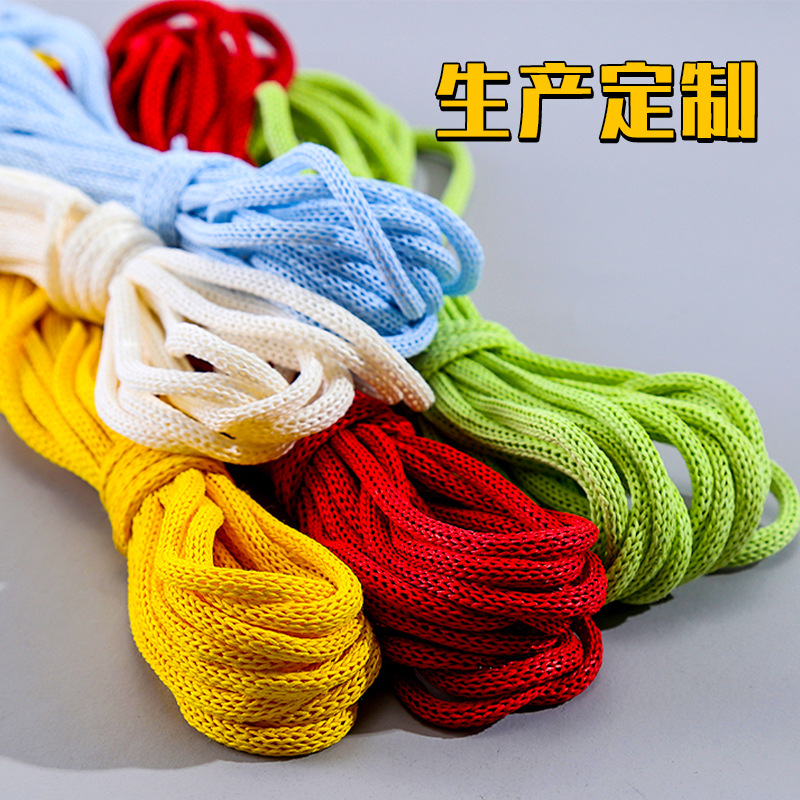 Needle-Through Paper Rope Flat Cowhide White Handbag Wholesale Flat Needle-Through Woven Hand-Held Hollow Rope Lanyard