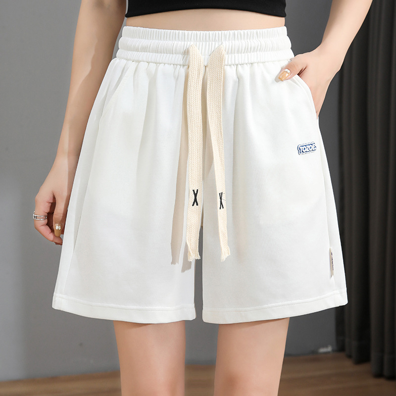 Picture of 【979】Women's Athletic Shorts for Summer, Straight-Leg Wide-Leg Pants, Women's Running Knee-Length Shorts, High-Waisted and Slimming
